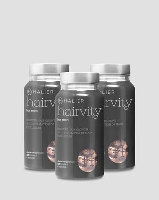 Haarausfalltabletten für Männer gegen Kahlheit Hairvity Men Halier 180 Kapseln - 1