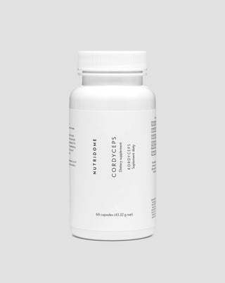 Cordyceps-Extrakt 1200 mg 7 % Cordycepssäure Energie &amp; Immunsystem Nutridome, 60 Kapseln