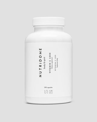 Vitamin C 1000 für Immunität und Kollagensynthese Nutridome 180 Kapseln