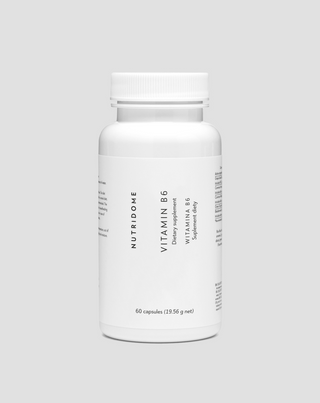 Vitamin B6 Pyridoxin 6 mg Kapseln für Nervensystem und Regulierung der Hormontätigkeit 60 Stück Nutridome