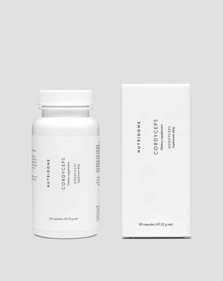 Cordyceps-Extrakt 1200 mg 7 % Cordycepssäure Energie &amp; Immunsystem Nutridome, 60 Kapseln