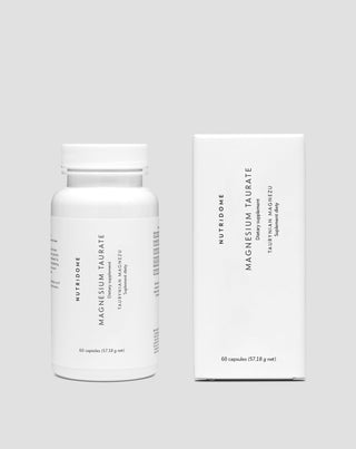 Magnesiumtaurat - Magenfreundlich bei Wadenkrämpfen, Müdigkeit und Stress Nutridome, 60 Kapseln
