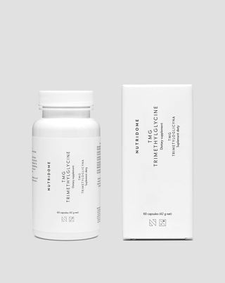 Trimethylglycin Betain TMG für den Homocystein-Stoffwechsel und Unterstützung des Herz-Kreislauf-Systems Nutridome 60 Stück