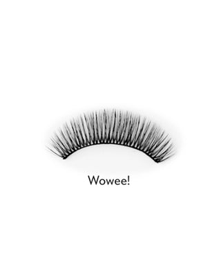 Falsche Wimpern auf dem 2D-Streifen für den mehrfachen Gebrauch, einfach aufzutragende Wowee! Bamm!Lashes - 2