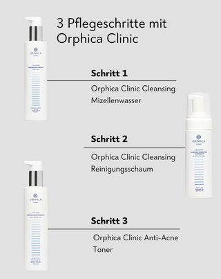 Gesichtstoner mit Niacinamid und Azelainsäure Anti-Acne Orphica Clinic 200 ml