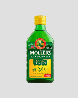 Gold Moller's Norwegischer Lebertran mit Zitrone und 2000 IE Vitamin D3 - 1