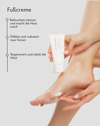 Nutridome weichmachende Fußcreme mit Urea und Sheabutter