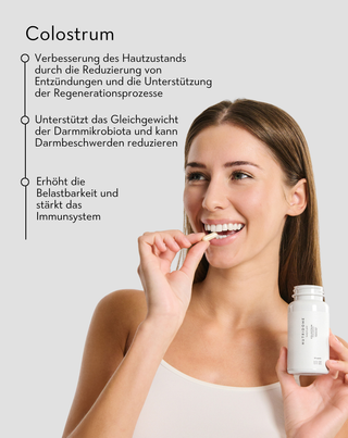 Colostrum 1000 mg/Tag für Immunität, Rindercolostrum mit Vitaminen und Mineralien Nutridome 60 Stk. - 2