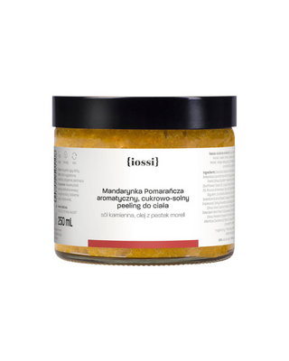Körperpeeling mit Steinsalz und Orangen- und Iossi-Mandarinenölen - 1