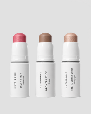 Make-up- und Konturen-Set für das Gesicht: Bronzer, Rouge und Highlighter im Stift, Nutridome - 1