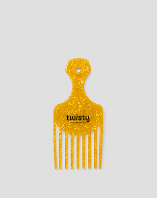 Vertikaler Kamm zum Aufbau von Volumen und Anheben von lockigem Haar Twisty