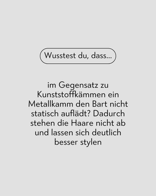Metallkamm für Bärte aller Art und Länge Monolit - 3