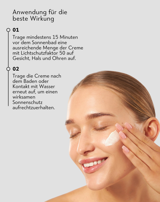 Feuchtigkeitsspendende Gesichtscreme mit SPF 50 mit Allantoin und Hyaluronsäure Nutridome - 2