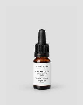 CBD-Öl 30% Tropfen, Broad Spectrum ohne THC mit CBG und CBN Nutridome