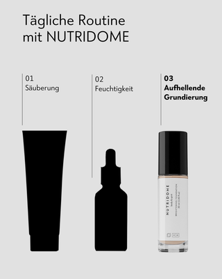 Nutridome leuchtende, feuchtigkeitsspendende Foundation mit Hyaluronsäure für Wildlederhaut