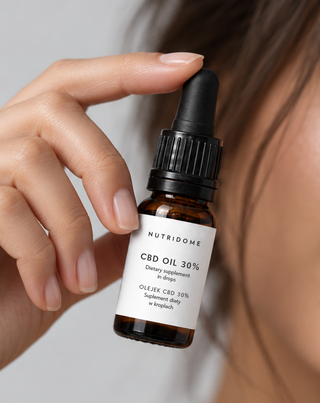 CBD-Öl 30% Tropfen, Broad Spectrum ohne THC mit CBG und CBN Nutridome