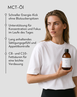 MCT-Öl C8+C10 zum Trinken zur Unterstützung von Energie und Konzentration Nutridome 500 ml - 3
