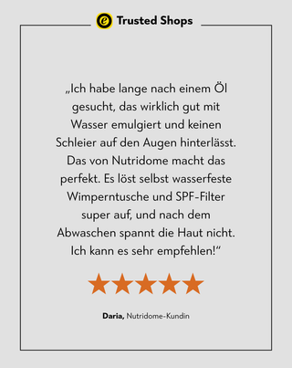 Reinigendes Gesichtsöl zum Abschminken von Kosmetika und Verschmutzungen Nutridome - 5