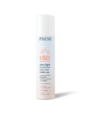 Ultralekka mgiełka ochronna na makijaż z filtrem przeciwsłonecznym SPF50 Paese - 1