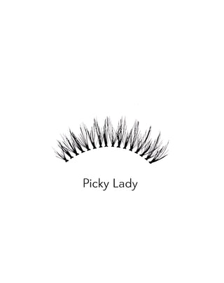 2D falsche Wimpern für den mehrfachen Gebrauch, leicht und weich Picky Lady Bamm!Lashes - 2