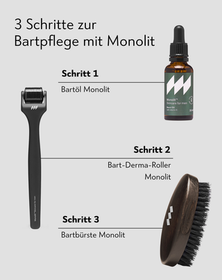 Bartöl mit Arganöl und Vitamin E, das den Bart weich macht und pflegt Monolit - 4