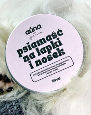 Natürlicher Schutzhund für Pfoten und trockene Nase Auna For Fauna 30 ml - 2