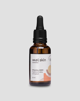 Vitamin A/D/E/K in Tropfen für Widerstandskraft, Eisenstoffwechsel und guten Zustand der Haut und Schleimhäute Mel Skin - 1