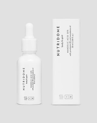 Mandelsäure 30% revitalisierendes Gesichtsserum mit Provitamin B5 und Macadamiaöl Nutridome - 2