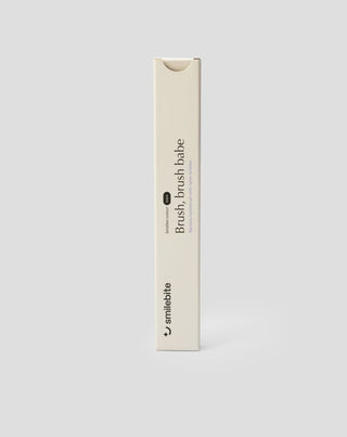 Bambuszahnbürste mit Polyester, schwarze Borsten geeignet für Veganer Smilebite - 2