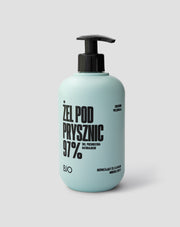 Erfrischendes veganes Duschgel mit Gurkenextrakt mit dem Duft der Bjo Meeresbrise