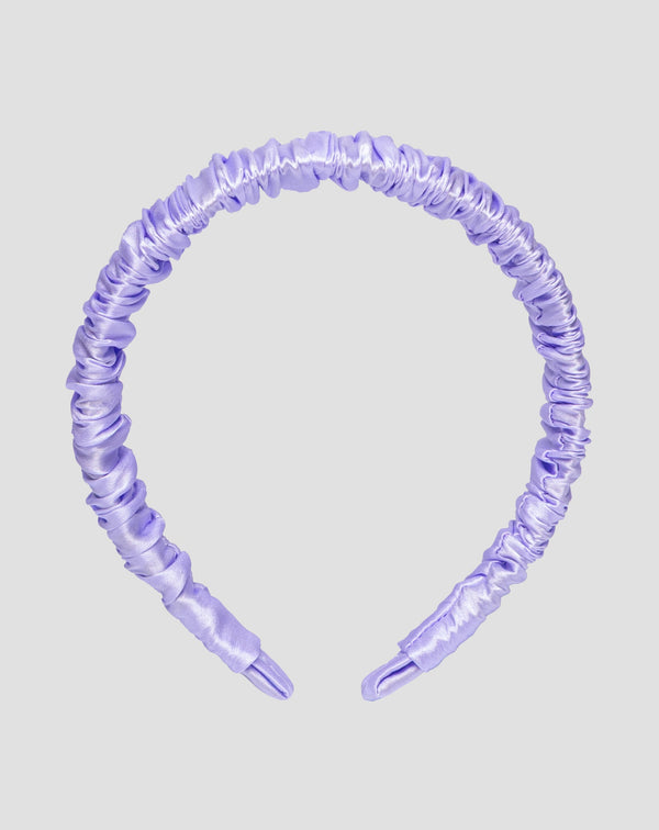 Seidenhaarband aus 100% Naturseide, flieder Twisty