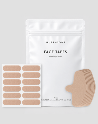 Nutridome Gesichts-Tapes zum Glätten und Lifting, 75 Stück
