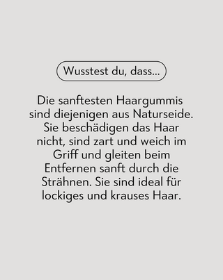 Set  schwarzer Haargummis Twisty aus 100% Naturseidez 3 Stück. Twisty - 3
