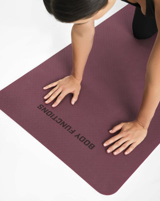Anti-Rutsch-Yogamatte dünn Körperfunktionen_2