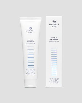 Reinigende und regenerierende Maske mit weißer Tonerde Anti-Acne Orphica Clinic 100 ml