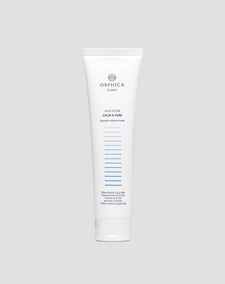 Reinigende und regenerierende Maske mit weißer Tonerde Anti-Acne Orphica Clinic 100 ml
