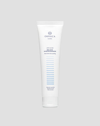 Gesichtspeeling mit Niacinamid, Panthenol, BHA und Mikrogranulaten Anti-Acne Orphica Clinic 100 ml